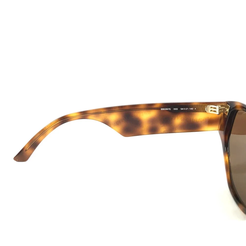Balenciaga Sunglasses BB0097S 003 Tortoise Brown Cat Eye Frames w/ Brown Lenses